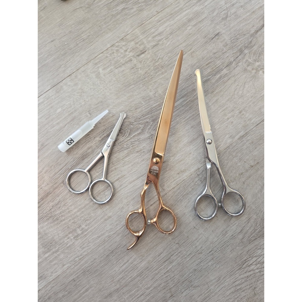 Kenchii Rose 8" Curved Grooming Shears Set‎